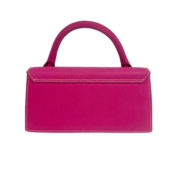 Jacquemus Le Chiquito Long Nubuck Cross Body Purse Handbag in Pink - Picture 11 of 17